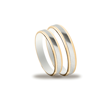 Βέρες Σετ Χρυσές Λευκόχρυσες MASCHIO FEMMINA SL27 - themelidisjewels